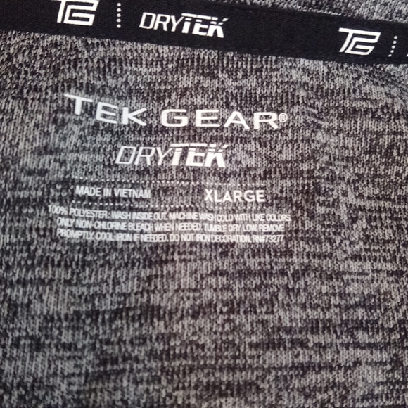 Long Sleeve Quarter Zip Athletic Dry Tek T Shirt Top - Picture 4 of 12